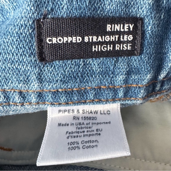 Veronica Beard Rinley Straight-Leg Belted Cropped Jeans | 31 NWT - Picture 11 of 13